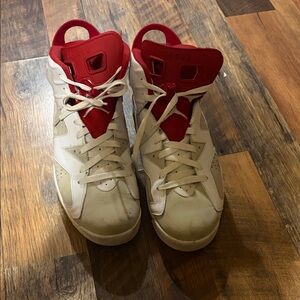 Red & White Jordan 6 High